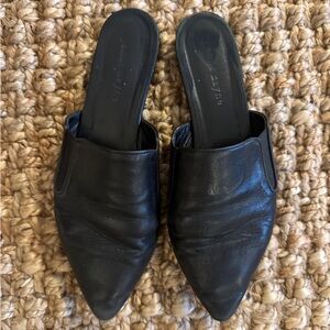Jenni Kayne Black Leather Mules